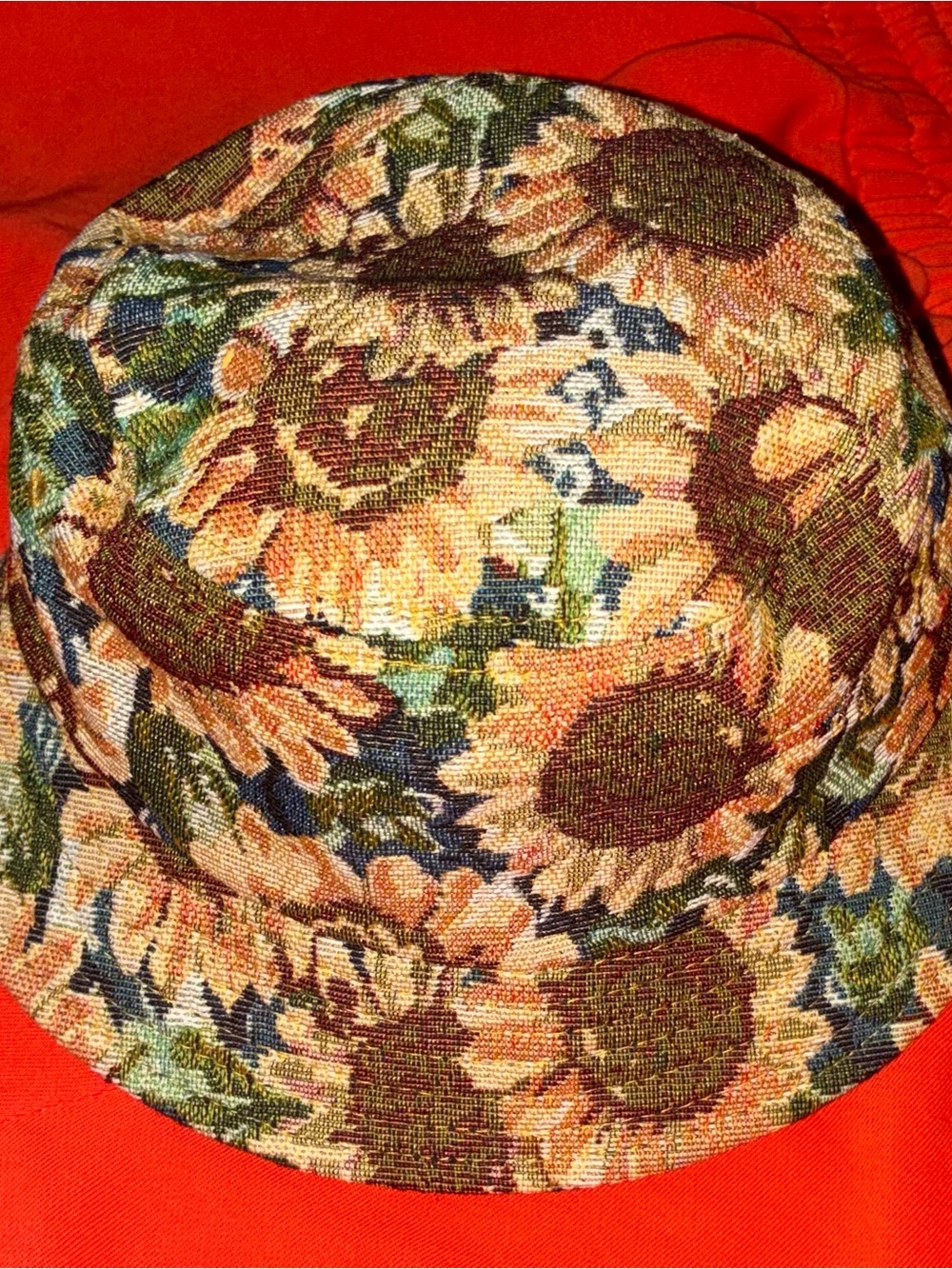 Sunflower Floral Bucket Hat - Multicolor